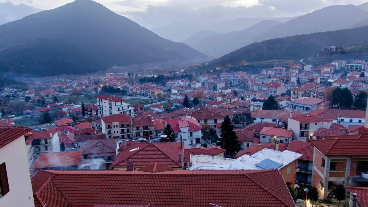 Το Πέτρινο Της Γιαγιάς Μαρίκας Apartment Karpenisi Bagian luar foto
